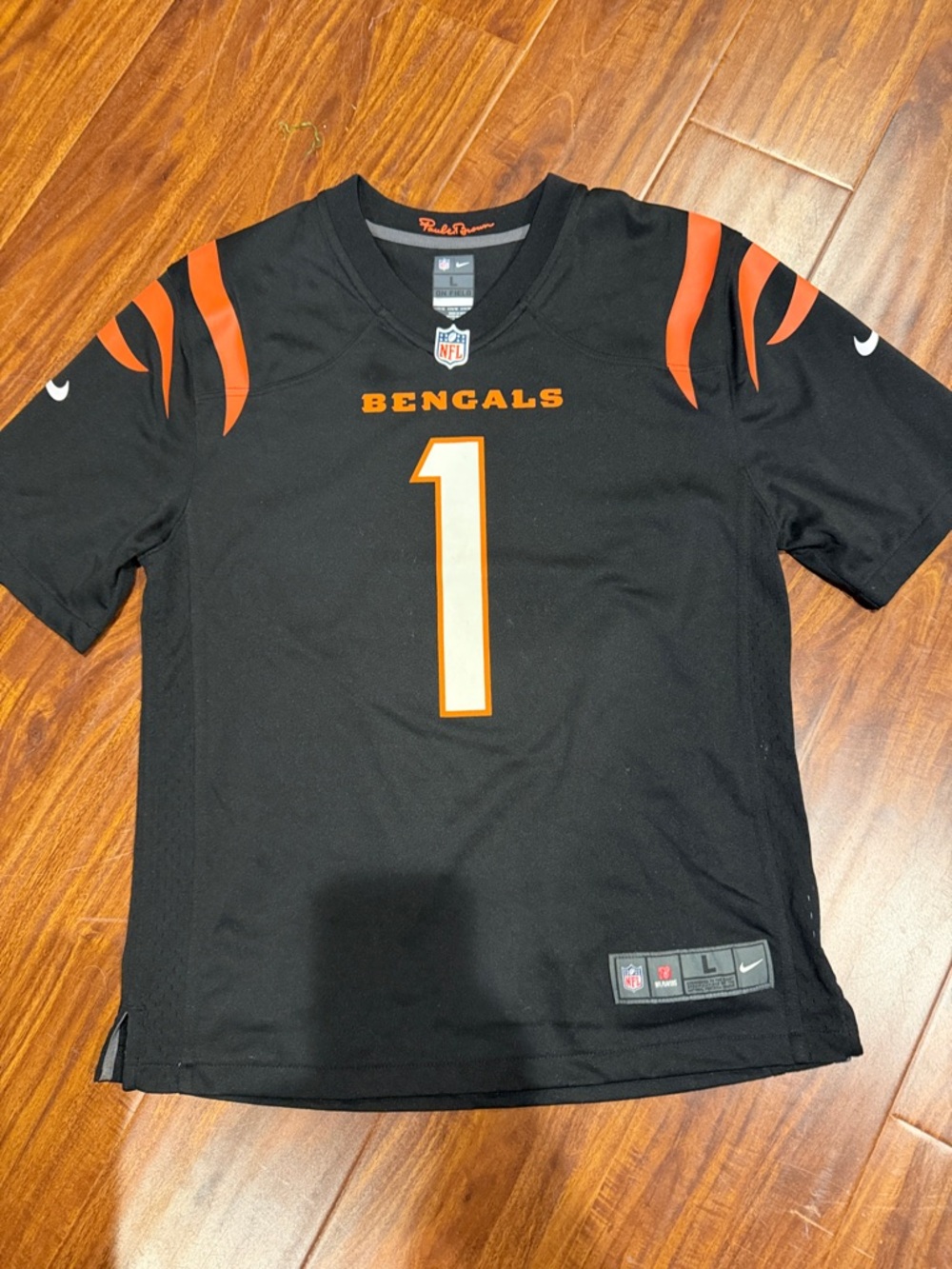 Ja’Marr Chase Nike NFL Bengals Football Jersey #1 Youth L